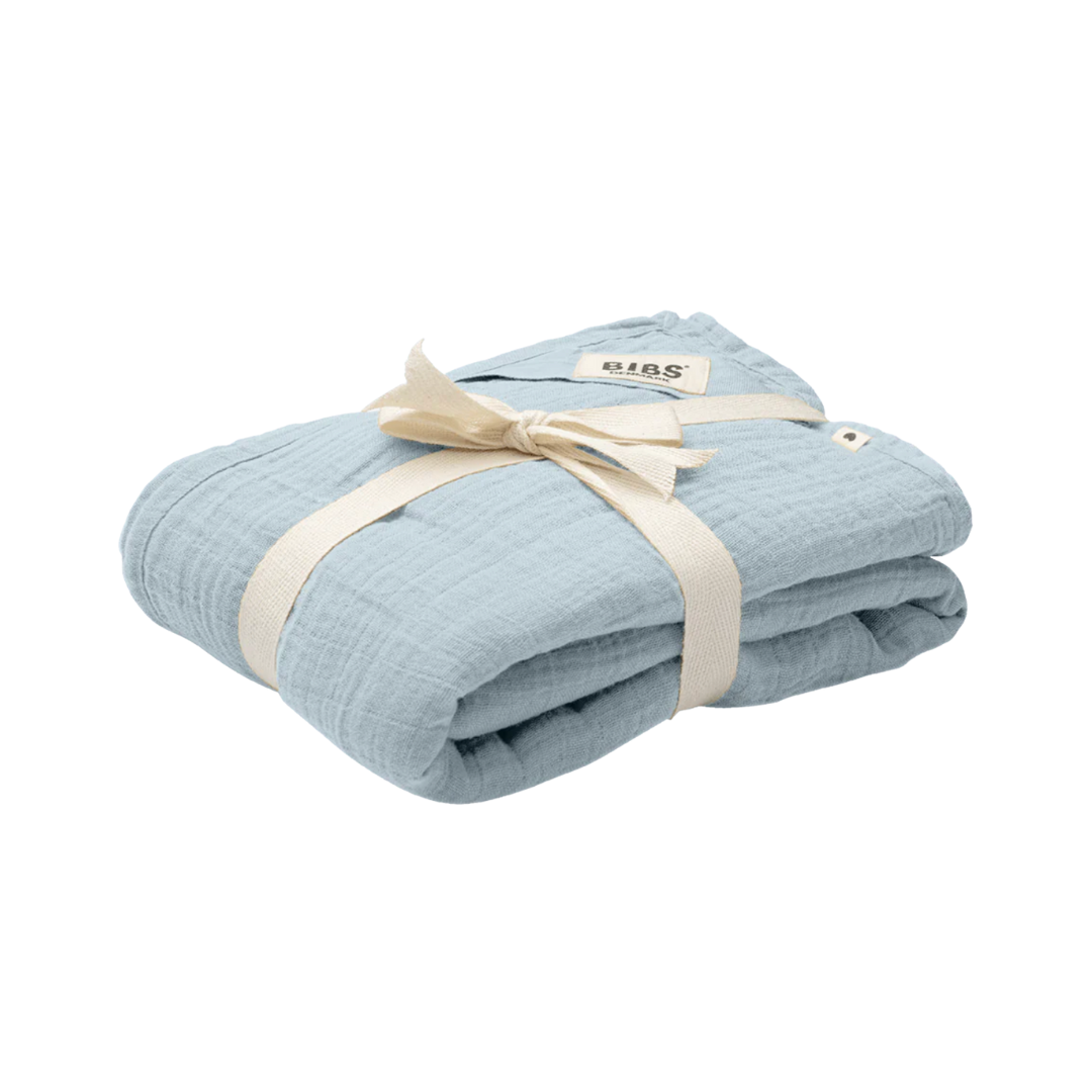 BIBs Muslin Swaddle - Baby Blue