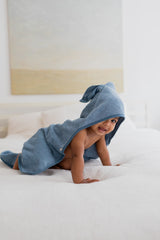 BIBs Organic Hoodie Towel - Blue