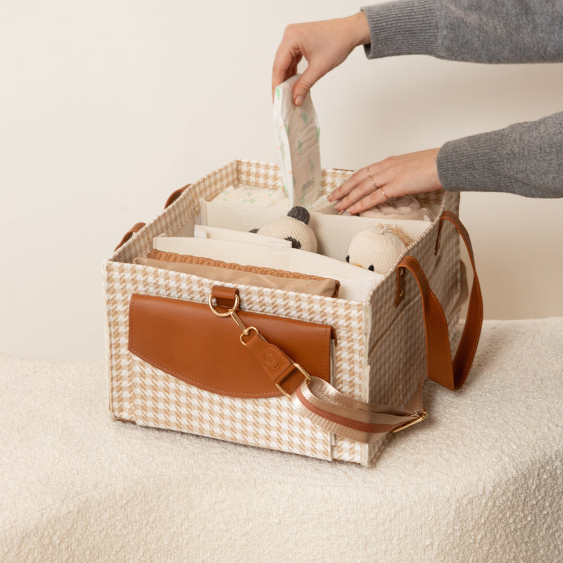 Bunnie Caddie - Houndstooth Tan