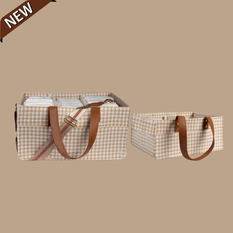 Bunnie Caddie Set - Houndstooth Tan