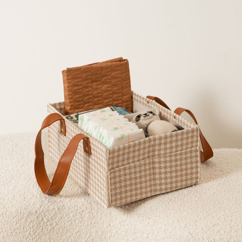 Bunnie Caddie - Mini Houndstooth Tan