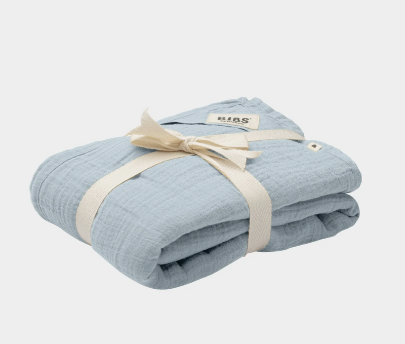 BIBs Muslin Swaddle - Baby Blue