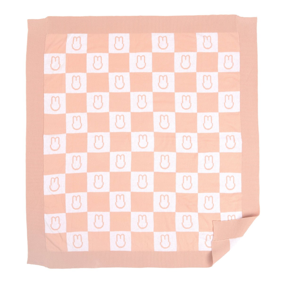 Bunnie Caddie x Mini Motif Blanket - Blush & White